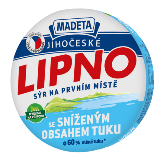 Jihočeské Lipno se sníženým obsahem tuku 26%