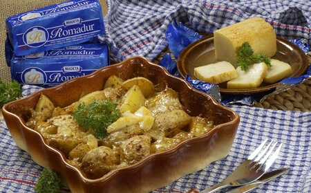 Brambůrky s Romadurem