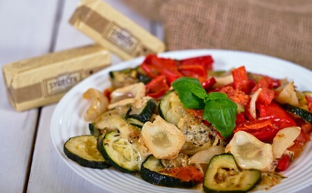 Grilovaná zelenina se syrečkem