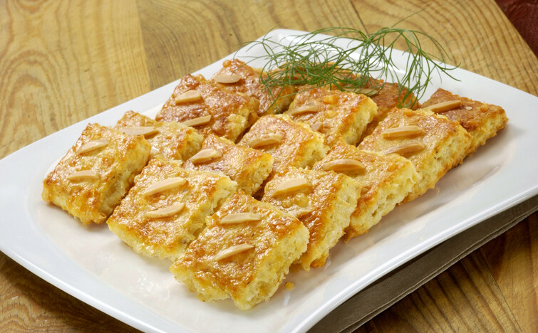 Sýrové sušenky s mandlí